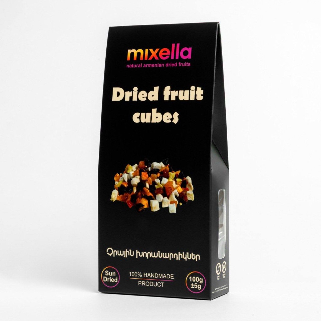 Mixella dried fruit cubes pack